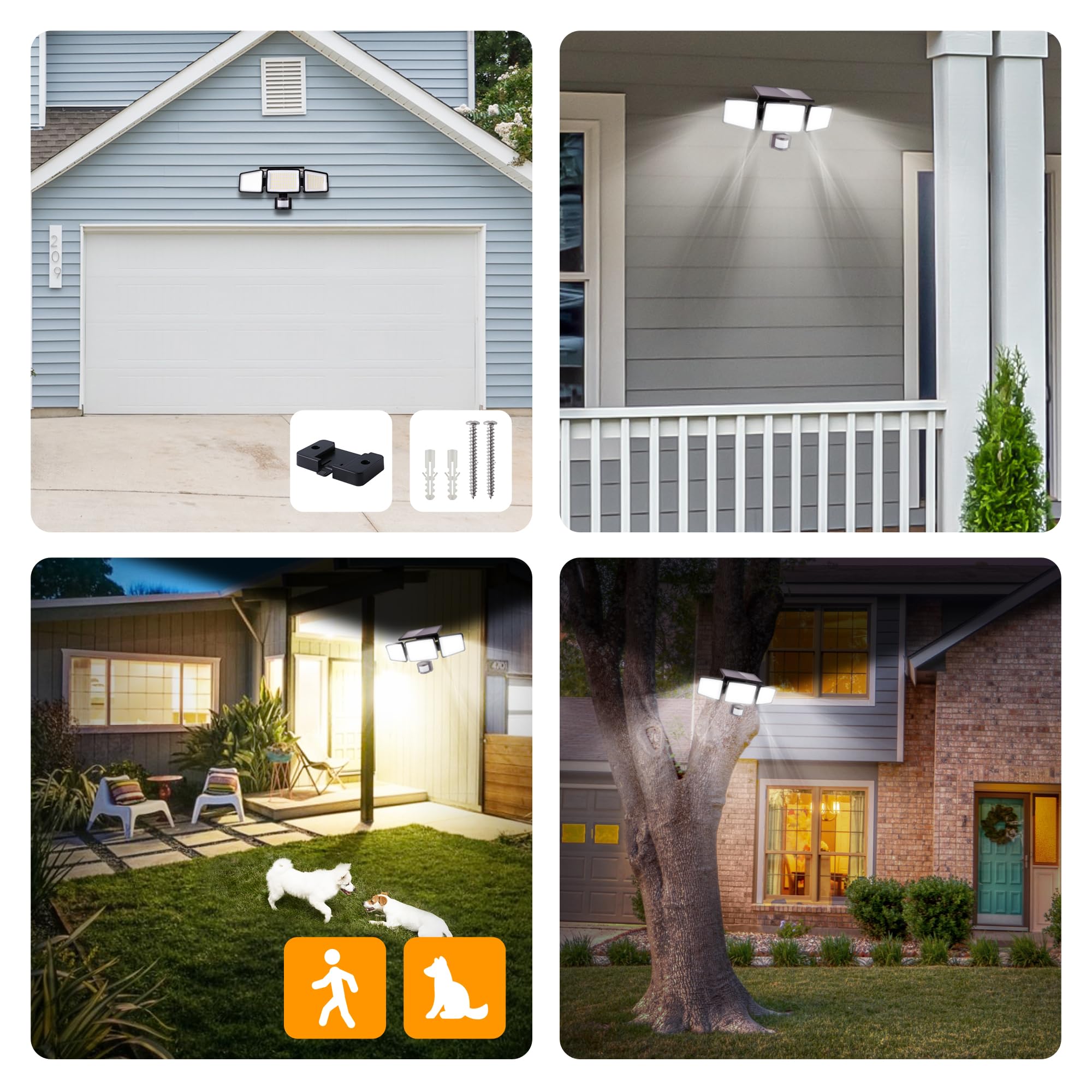 UME solar lights 2-pack offering flexible outdoor zone coverage