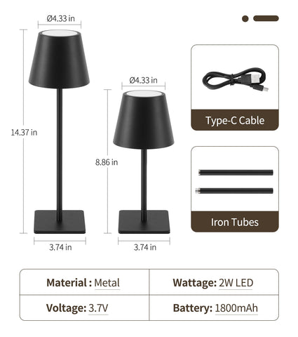 UME non-slip base keeps the lamp steady on glossy desk surfaces