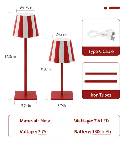 UME lamp charges quickly via USB-C, ready for overnight use