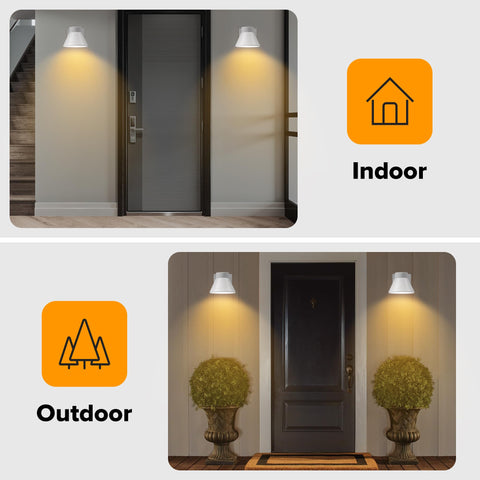 UME waterproof aluminum anti-rust outdoor light withstands the elements while keeping a clean look.
