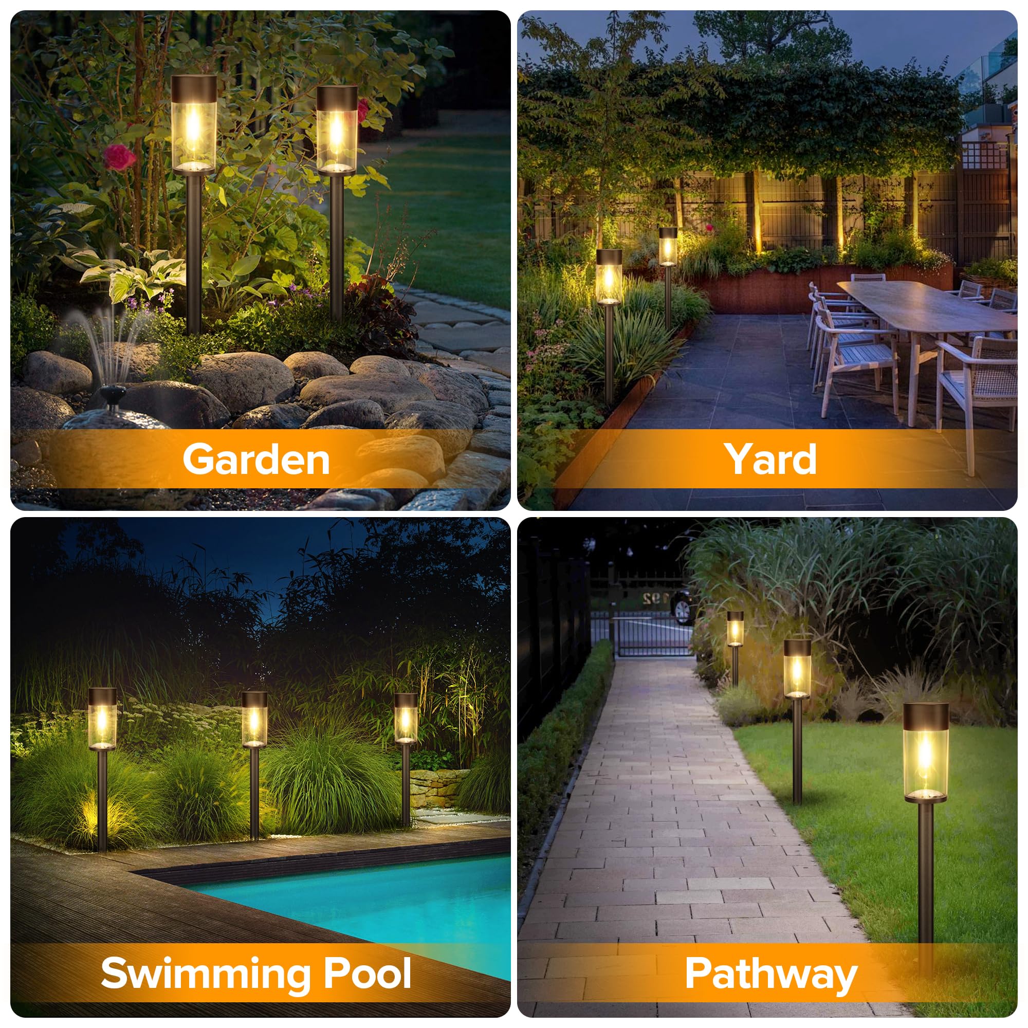 UME yard and driveway decor adds subtle illumination