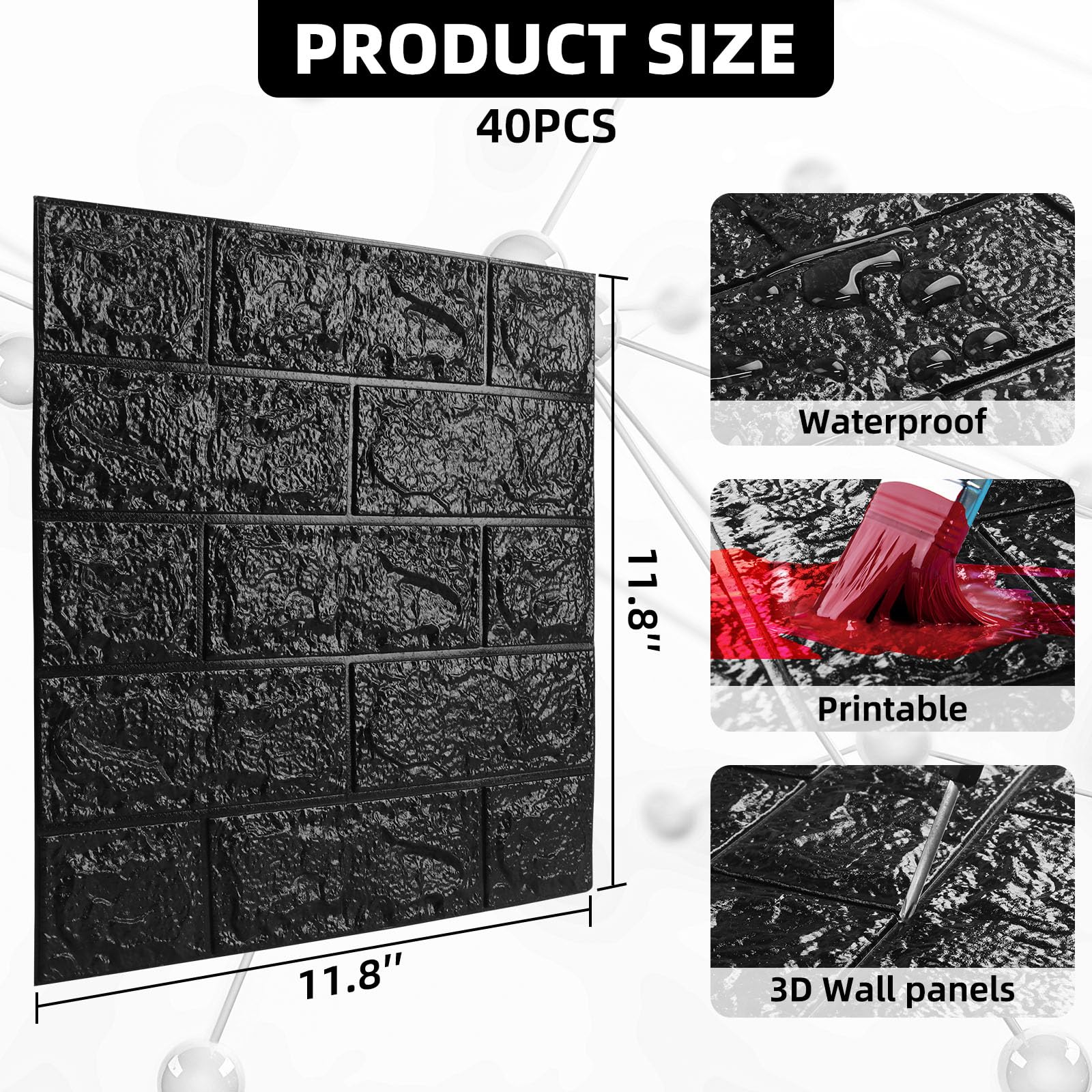 Umedol peel-and-stick wall panels demonstrate easy DIY renovation.