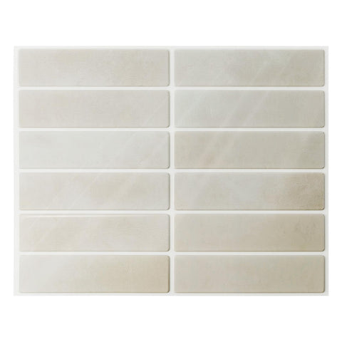Umedol backsplash tiles close-up showing interlock seams for easy DIY installation
