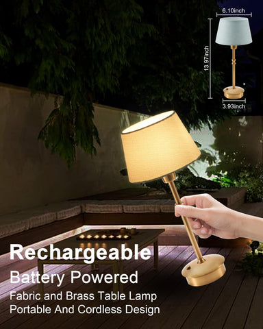 UMEXUS 5000mAh battery powered lamp for long-lasting use without outlets.