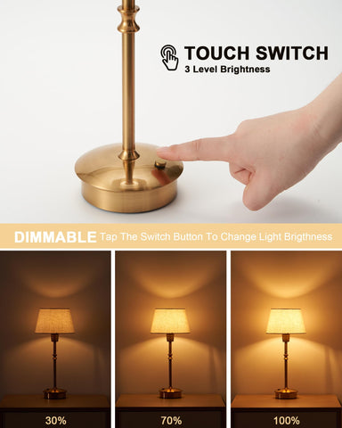 UMEXUS warm glow cordless lamp ideal for evenings with ambient light