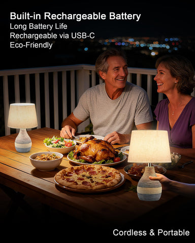 UMEXUS linen shade closeup highlights soft ambient diffusion