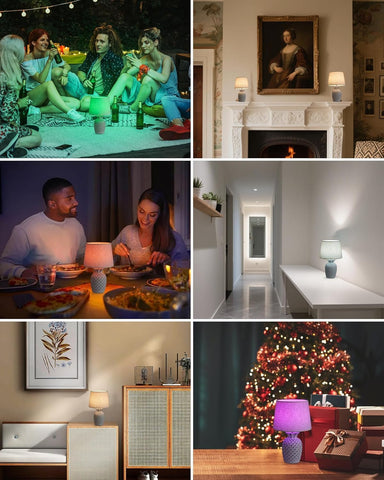 UMEXUS 13-inch lamp is ideal for bedrooms, kitchens, and living rooms.