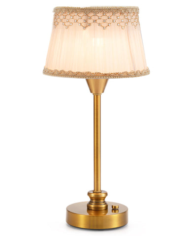 UMEXUS rechargeable cordless lamp base offers compact, stylish support for small tables.