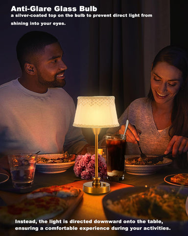 UMEXUS rechargeable cordless lamp rear view reveals a compact silhouette.