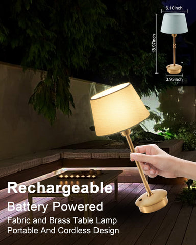 UMEXUS rechargeable lamp with USB-C charging for easy power