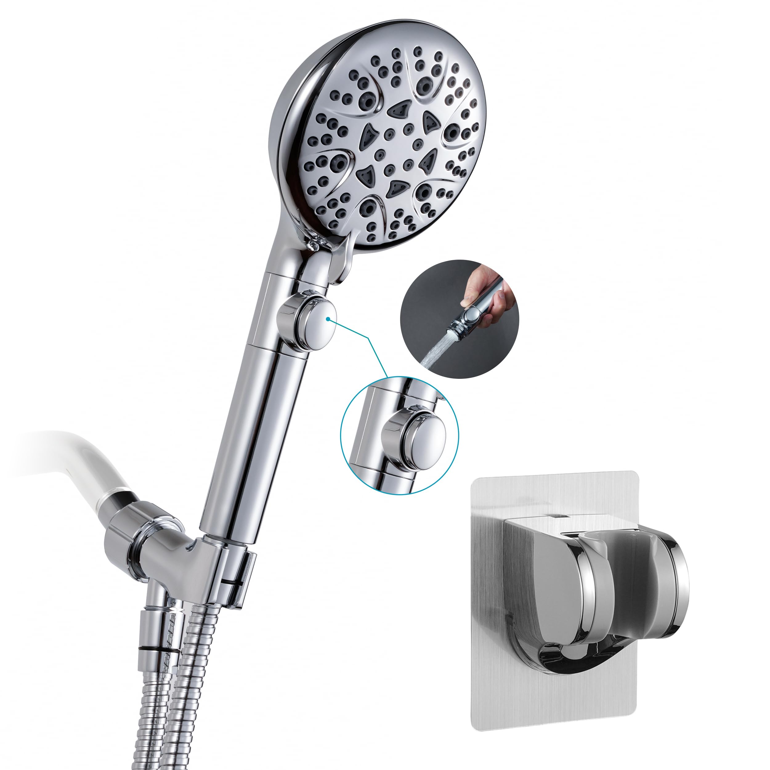Umyder handheld shower head with 8 modes for versatile cleansing