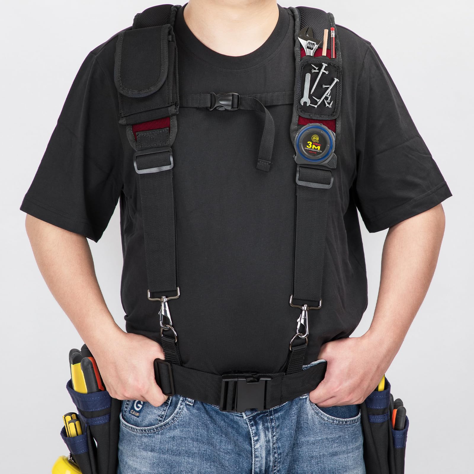 Breathable lining with 4-point support for comfort.