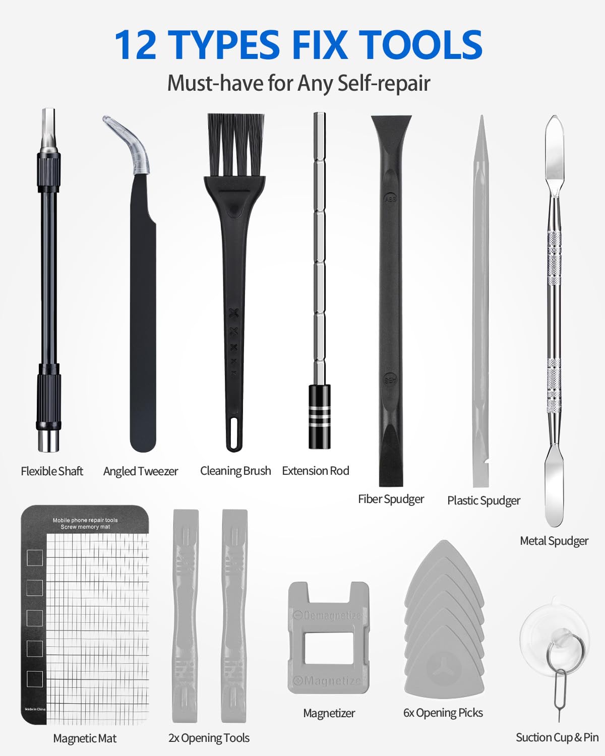 UnaMela repair tools assortment supports quick disassembly and maintenance