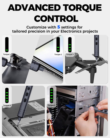 UnaMela ergonomic pen design screwdriver for comfortable long use
