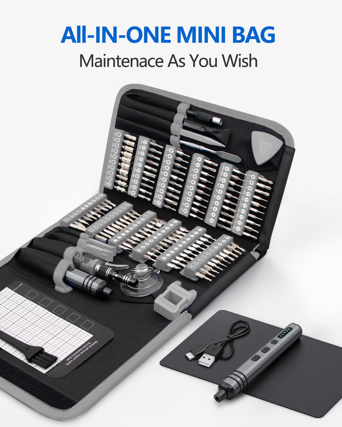 UnaMela USB-C charging keeps cordless screwdriver ready