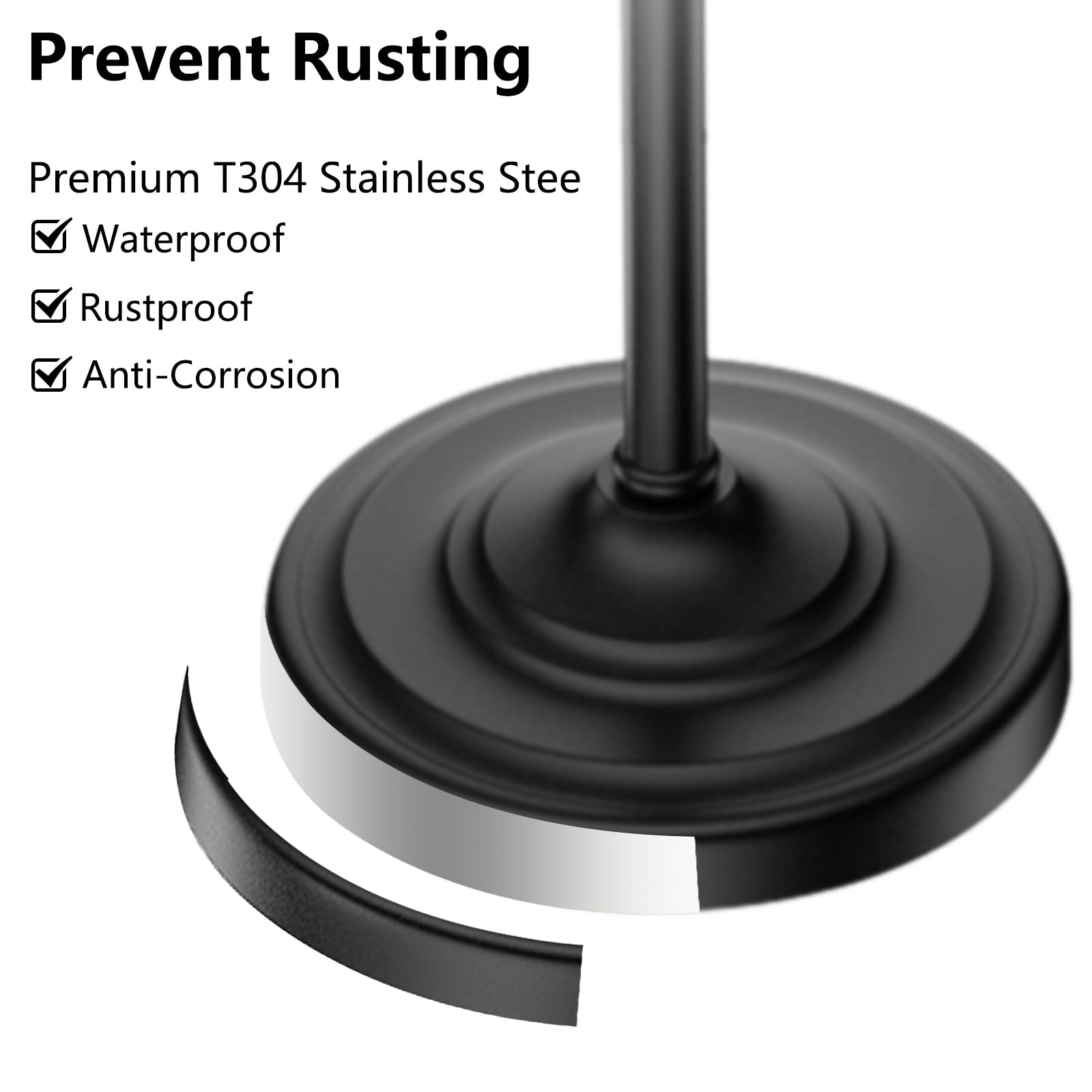 UNCONSIL easy-install towel rack with no drilling or tools required.