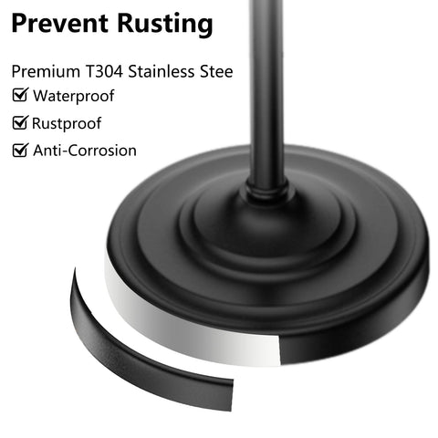 UNCONSIL easy-install towel rack with no drilling or tools required.