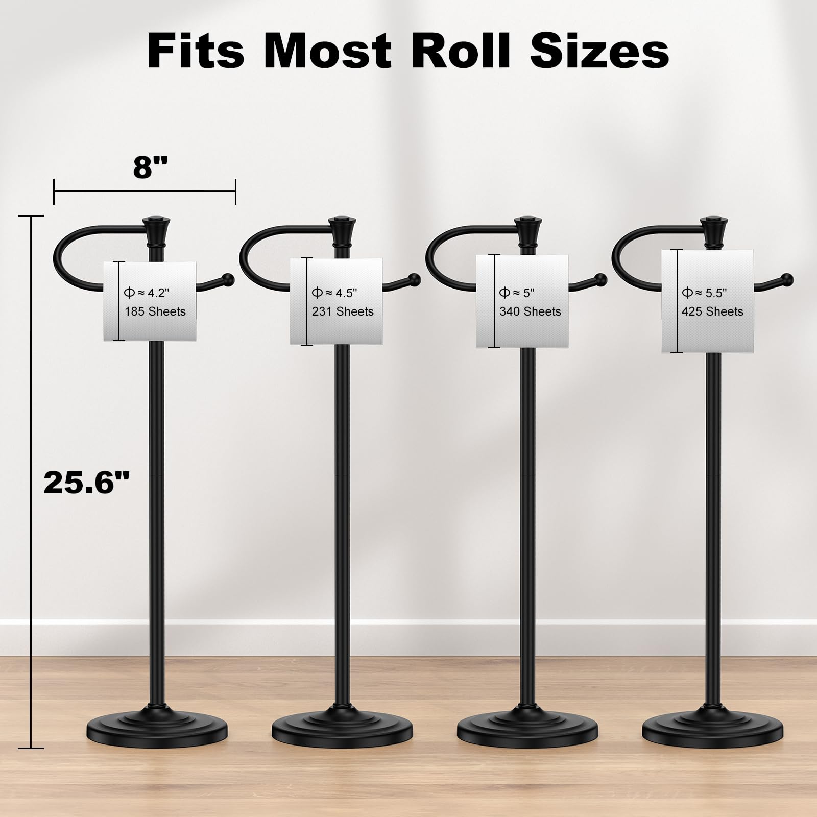 UNCONSIL accommodates all roll sizes, including jumbo commercial rolls.