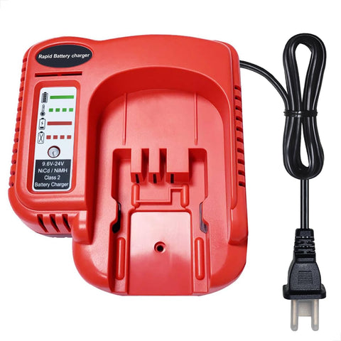 UNGINO FSMVC front-view charger powering Black & Decker packs quickly