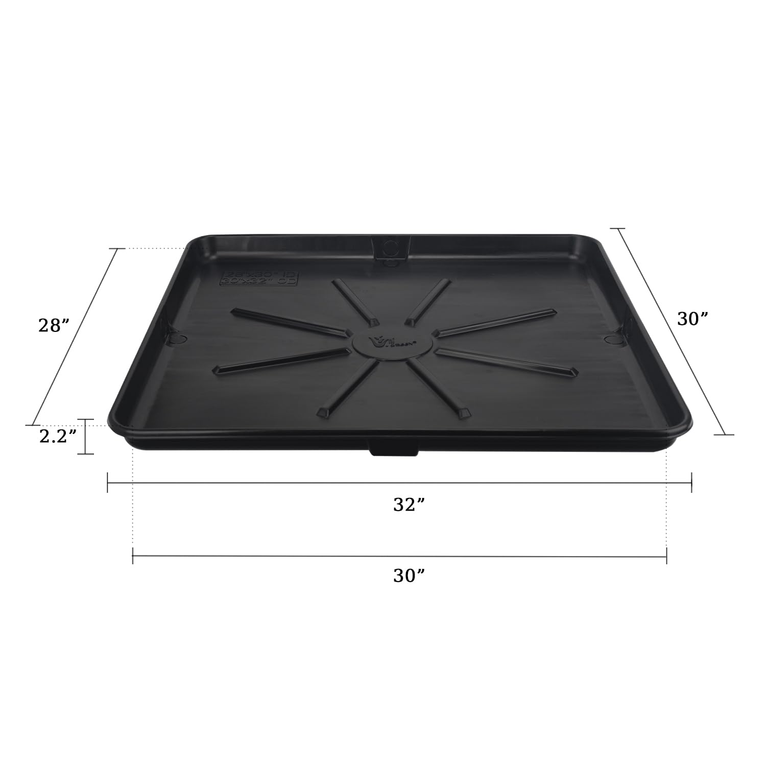 UNI-DRAIN drain pan side profile shows robust HDPE construction