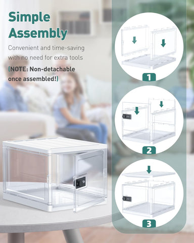 Uniclife 3.5-gallon capacity box stores medicines, snacks, and tools