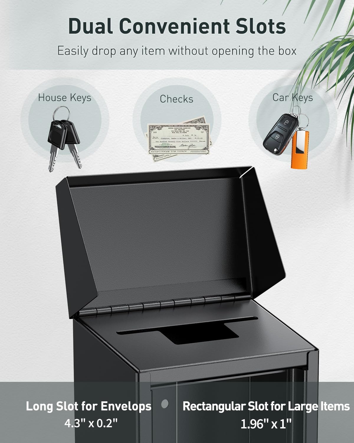 Uniclife donation box with lock demonstrates tamper-resistant design for trusted collections.