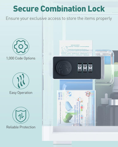 Uniclife lock box with transparent walls lets you peek contents