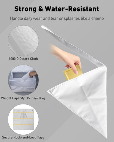 Detachable bag for cleaning and flexible use with mail and magazines.