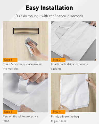 Back inlet dimensions show universal fit for smooth doors.