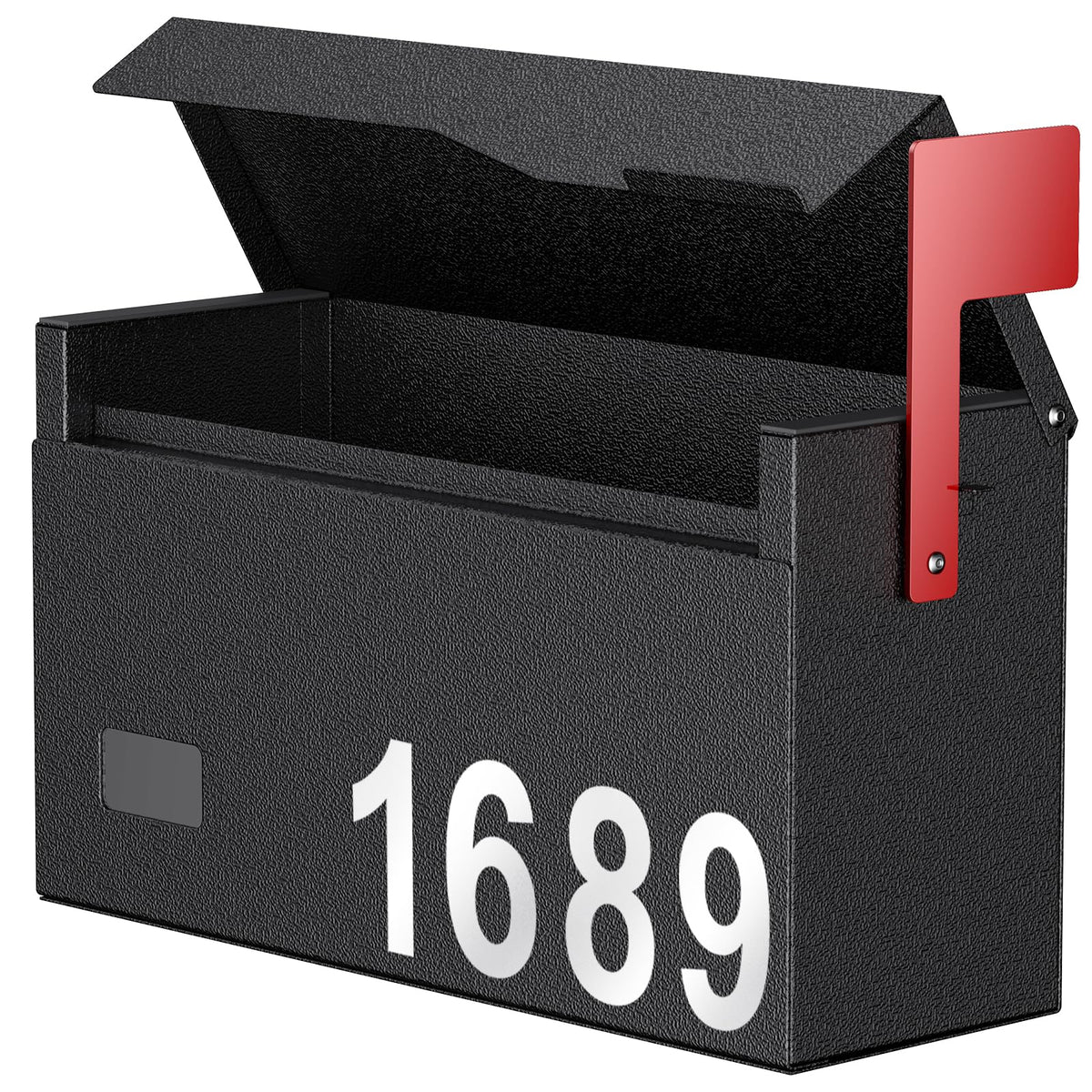 Uniclife mailbox mounted on exterior wall, durable metal construction for all seasons