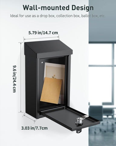 Uniclife wall-mounted box with hinged cover for easy access and weather protection