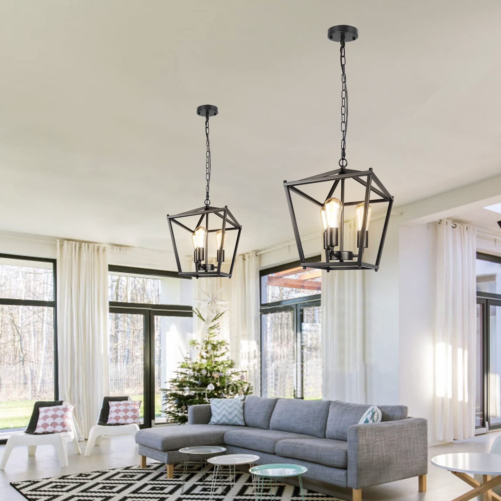 Unicozin adjustable-height pendant suits flat or vaulted ceilings.