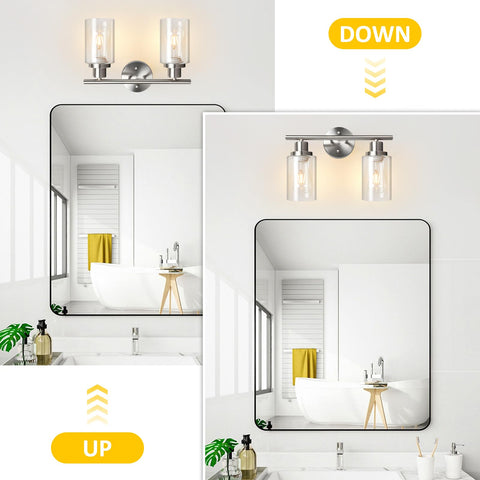 Unicozin bathroom light with E26 base compatible with LED, incandescent, or CFL bulbs