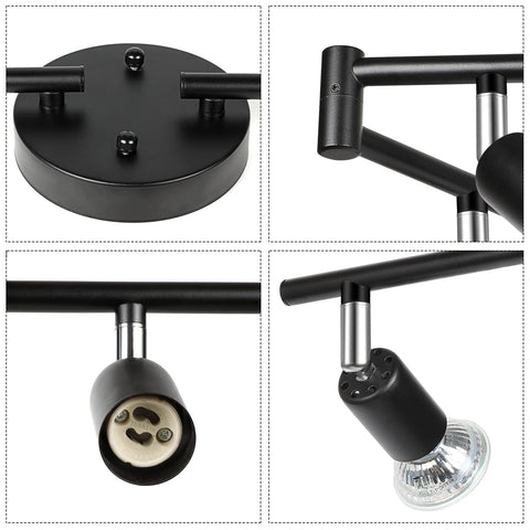 Unicozin black track frame matches modern interior design.