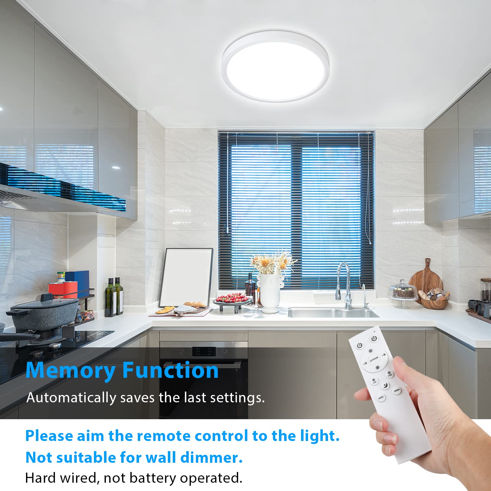 Unicozin ceiling light set to 3000K warm for cozy dining mood