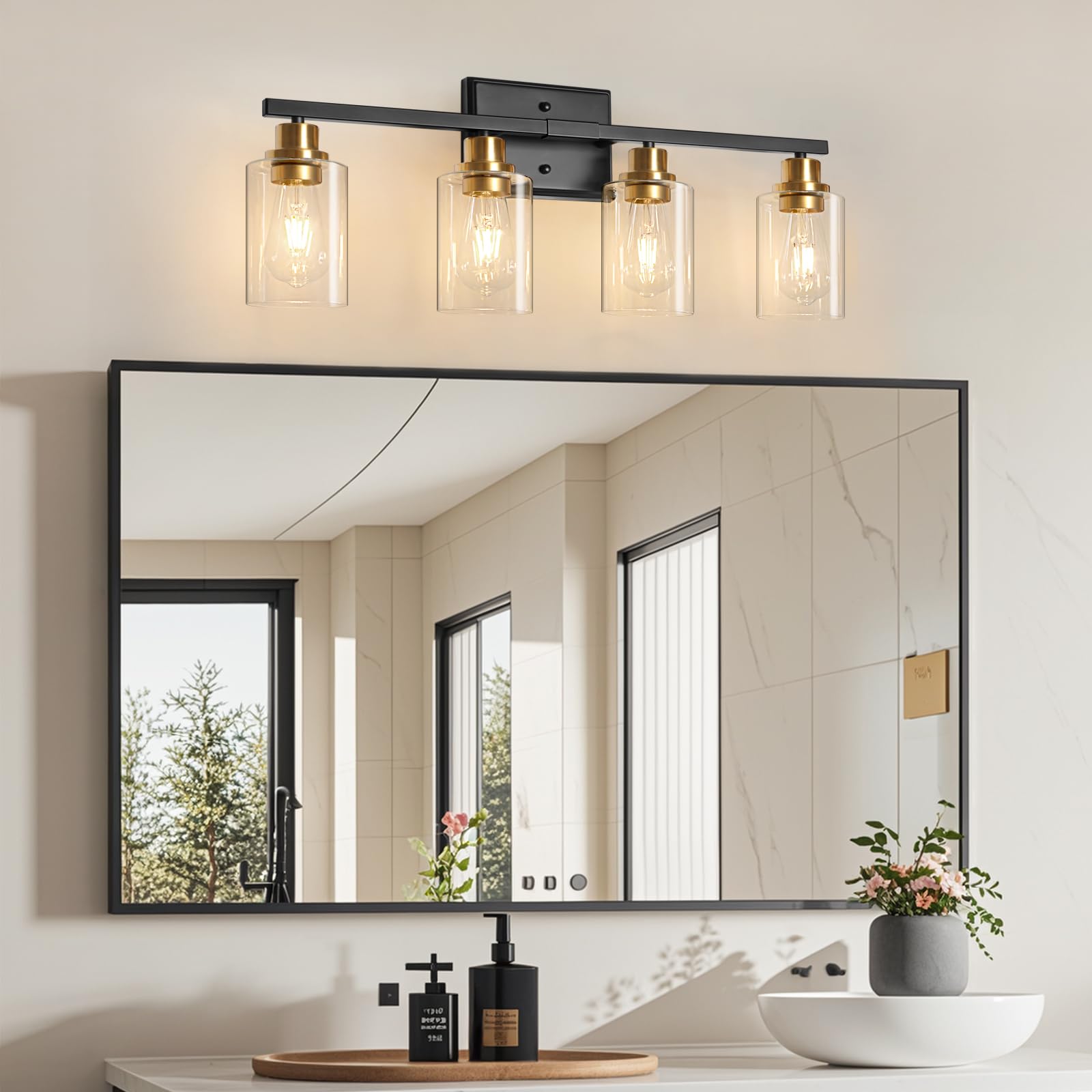 Unicozin clear glass shades show stylish lighting details up close