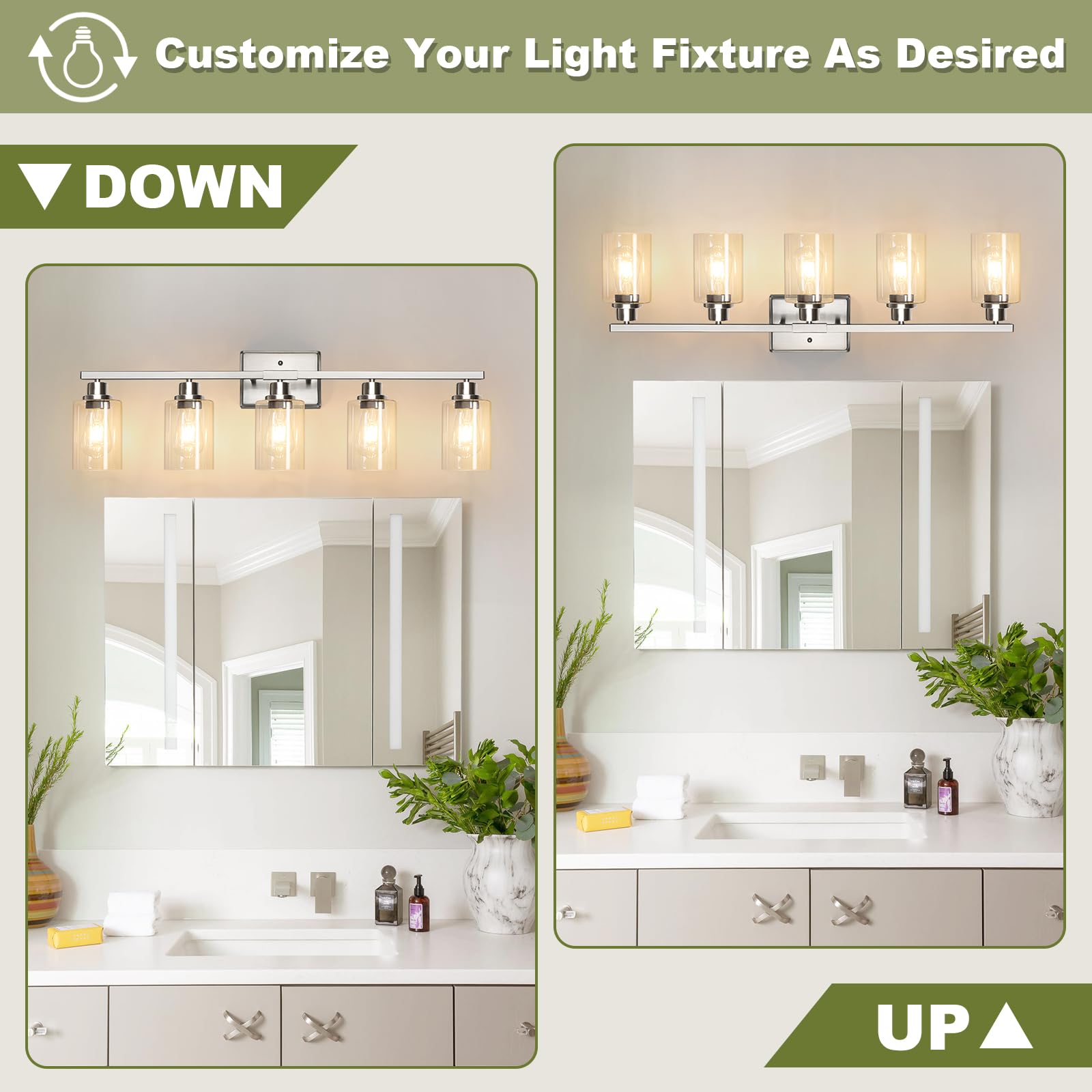 Unicozin up-down mounting offers flexible installation for different spaces.
