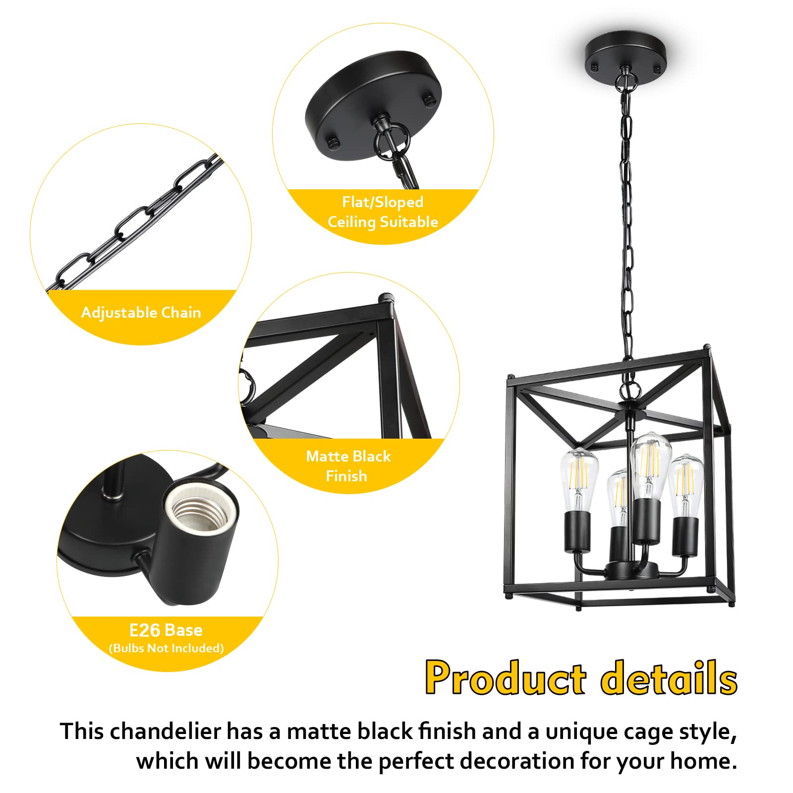 Unicozin adjustable chain enabling precise hanging height for ceiling versatility