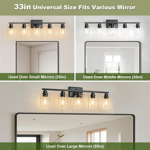 Unicozin installation-ready vanity light ships with hardware and guide.