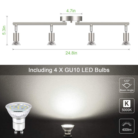 Unicozin LED bulbs deliver 400lm daylight white for clear task lighting.