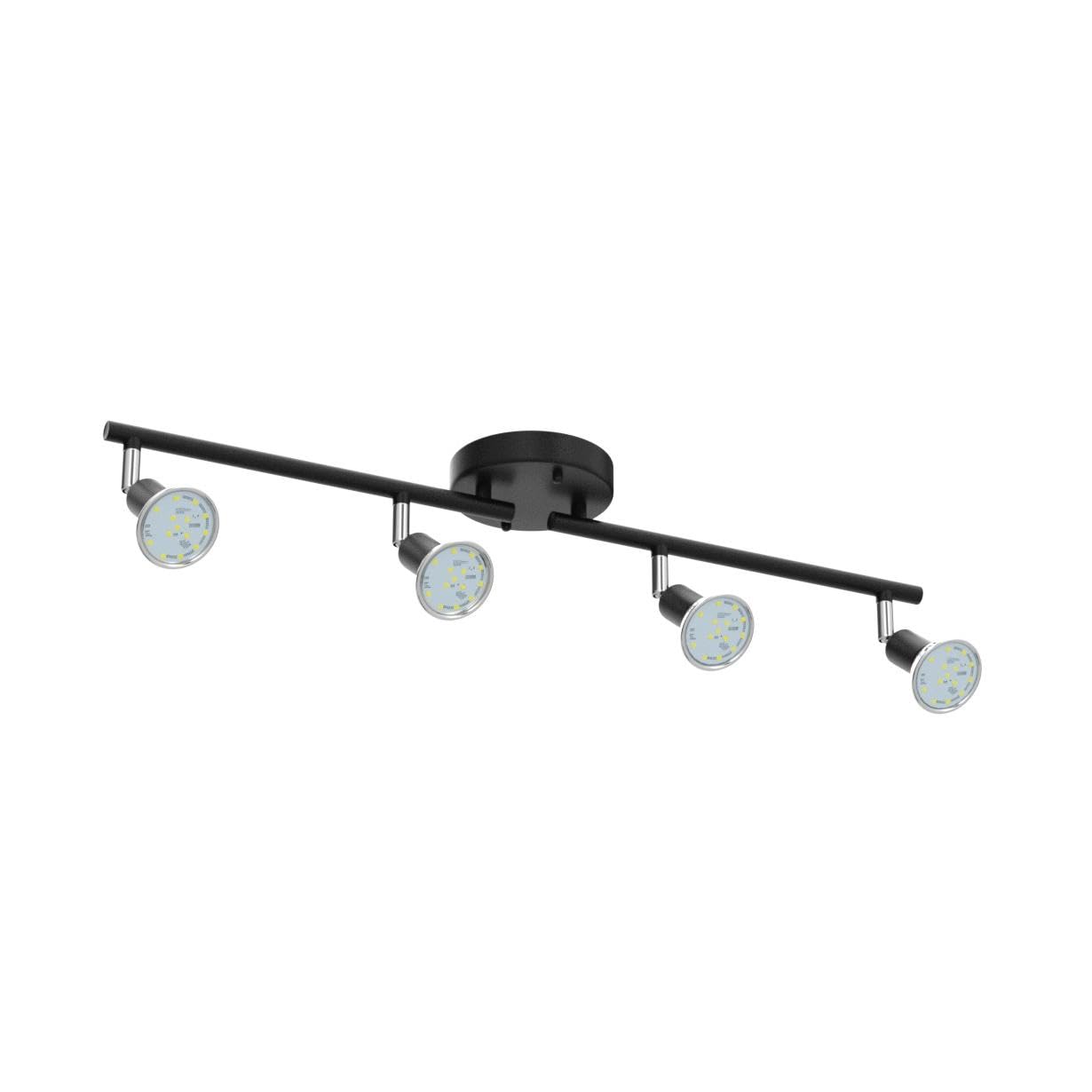 Unicozin track lighting in matte black finish adds durable, versatile style