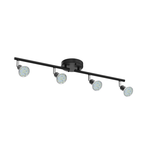 Unicozin track lighting in matte black finish adds durable, versatile style