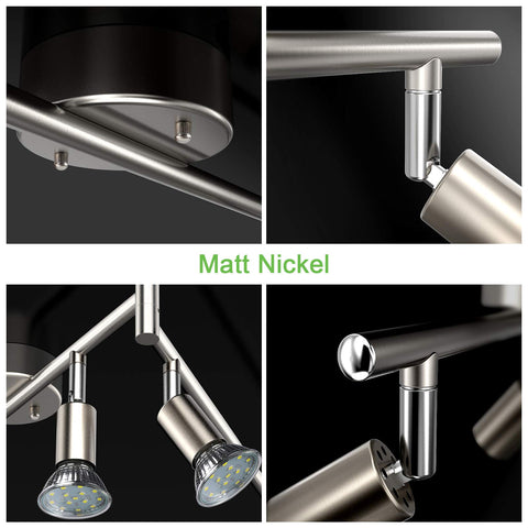 Close-up of Unicozin matte nickel finish on track