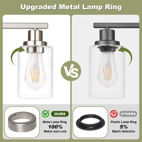 Unicozin 33-inch vanity light fits mid-sized mirrors for balanced lighting.