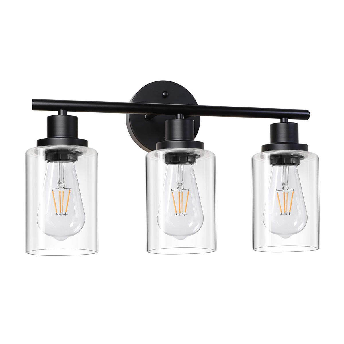 Unicozin modern bathroom light fixture with three lights above the vanity for a refined glow