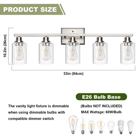 Unicozin with standard E26 sockets supports diverse bulb choices.