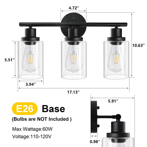 Unicozin vanity light with included hardware for quick installation