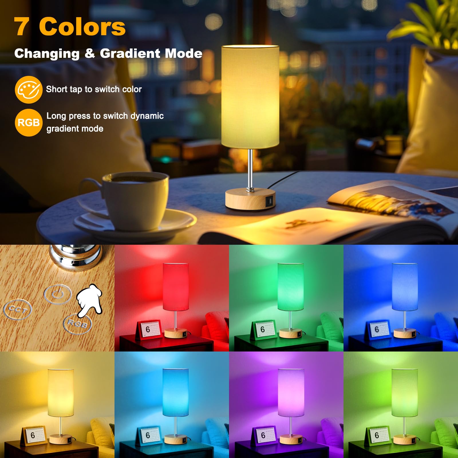 Unicozin lamp 3CCT and RGB modes set mood for any scene