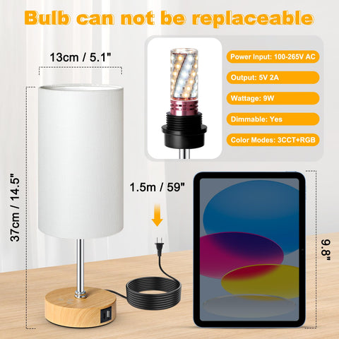 Unicozin lamp touch-control base enables easy brightness and color changes