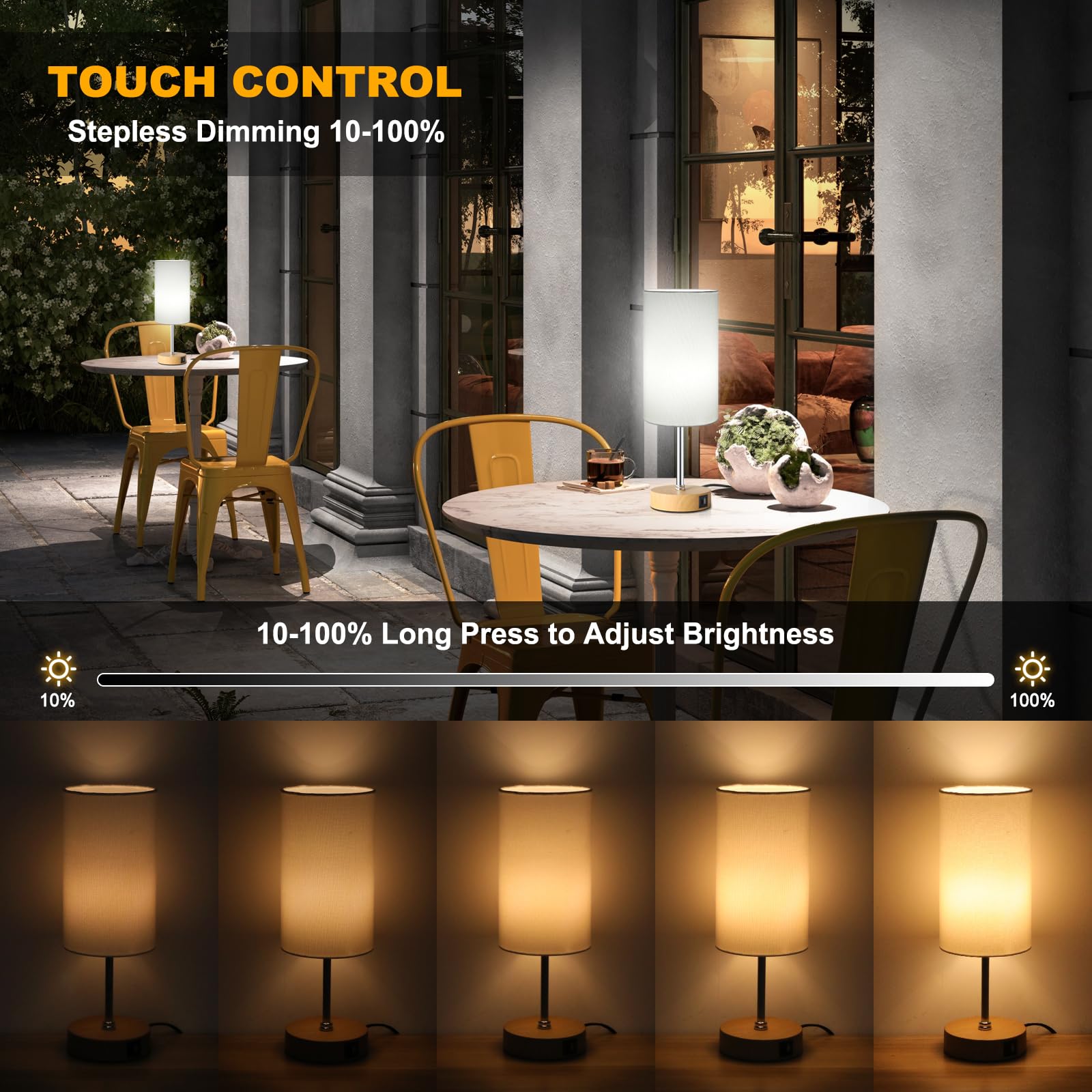Unicozin lamp touch-control base for quick adjustments
